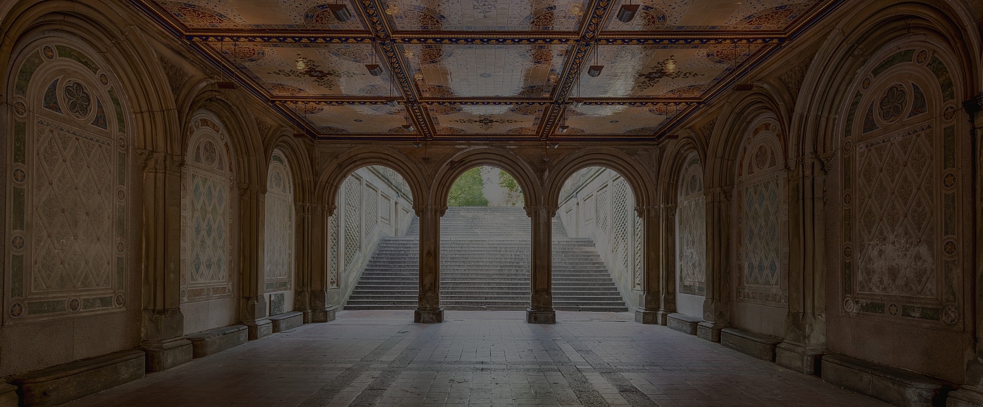 Central Park’s Bethesda Terrace in Manhattan, New York City, a favorite for Upper West Side and Upper East Side families.